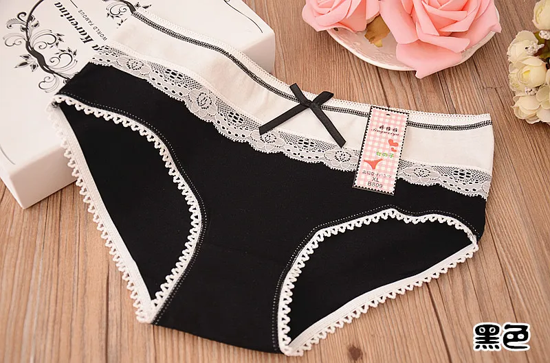 Женское нижнее белье 2017 трусы большого размера хлопковые стринги трусики милые