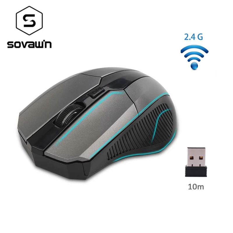 Беспроводная оптическая мышь Sovawin 2 4 ГГц USB 1600 DPI 6 кнопок|Мыши| |
