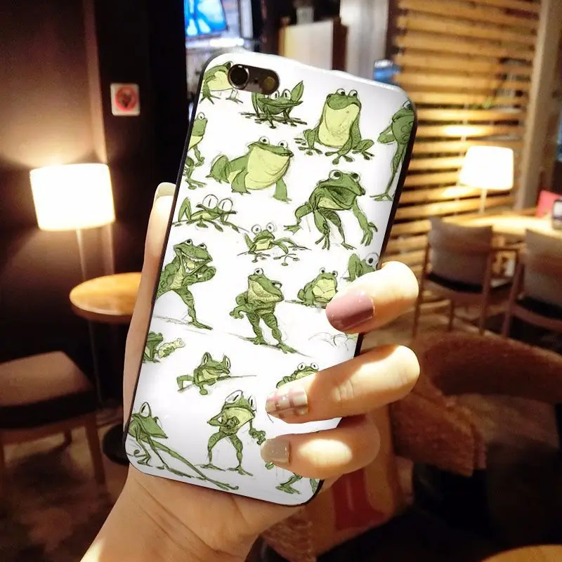 MaiYaCa мультфильм лягушка дизайн высокое качество телефон чехол для iPhone 8 7 6 6S Plus X 10 5
