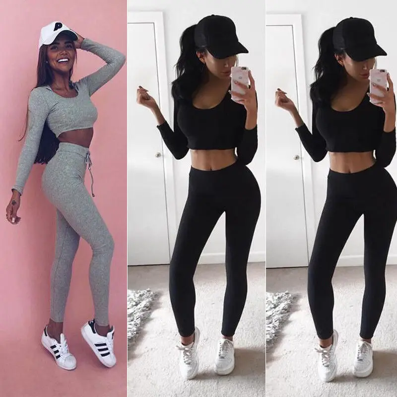 2018 летние новые стильные модные однотонные Удобные леггинсы для фитнеса женские