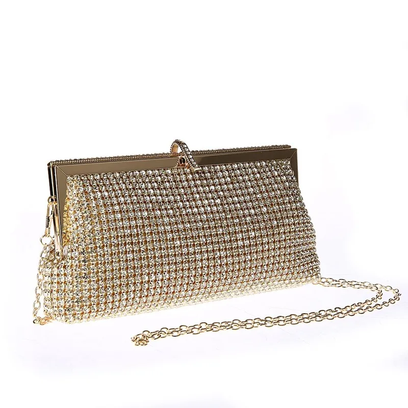Женская вечерняя сумочка со стразами клатч для свадебных торжеств и дней
