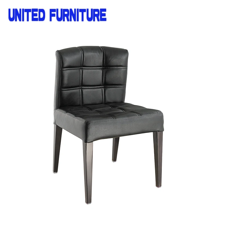 Современная столовая стул хромированной нержавеющей стали корпус белый черный