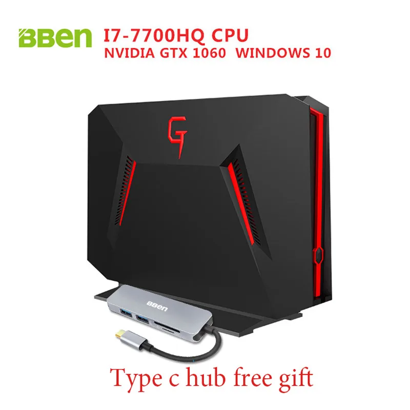 Bben GB01 Ноутбук игровой компьютер 6 г GDDR5 ОЗУ NVIDIA GEFORCE GTX1060 Intel I7 7700HQ Процессор 8 г/16 /32G