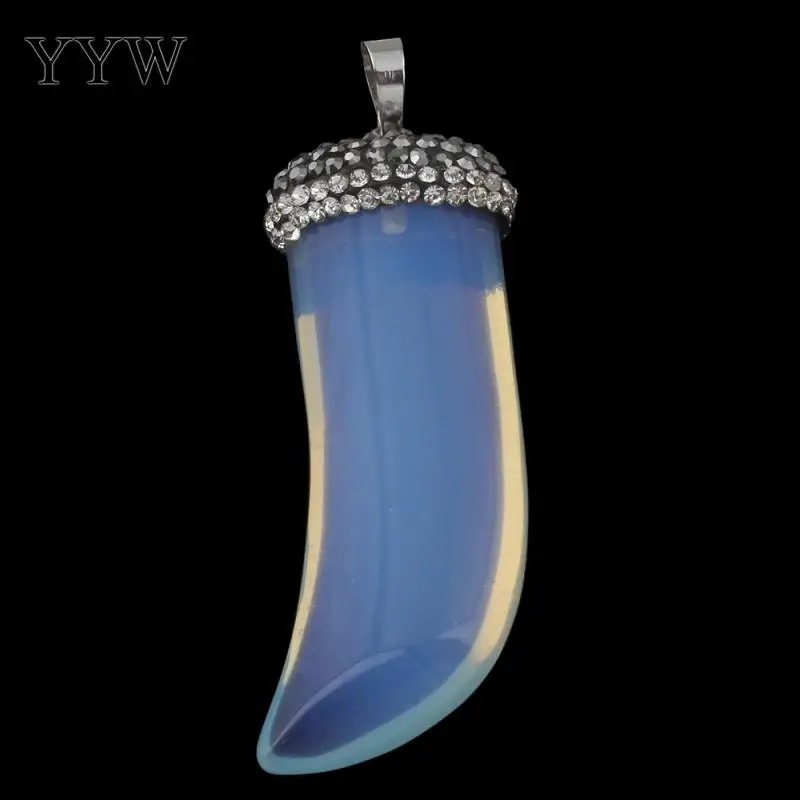 sea opal Подвески из натурального камня, ювелирные изделия, с Стразы, глина, проложить& цинковый сплав, рог, различные материалы на выбор, продается PC - Окраска металла: sea opal