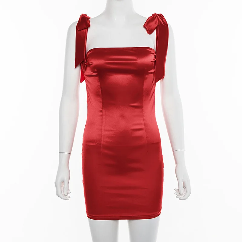 Женское облегающее платье с открытыми плечами красное сексуальное для ночного