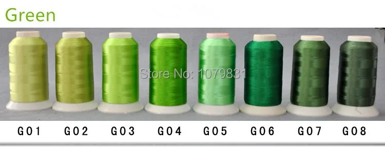 Экологически чистая швейная нить для вышивания 3000 ярдов 6 конусов каждый набор