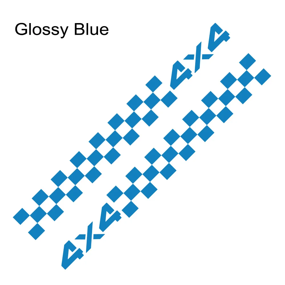 Glossy Blue 2 шт. автомобильные боковые юбки наклейки Авто DIY виниловая пленка стильные графические наклейки гоночный Спорт тюнинг для Suzuki Jimny автомобильные аксессуары - Название цвета: Glossy Blue