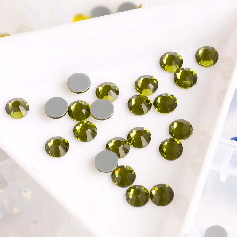 YANRUO 2058HF SS16-SS30 Olivine Hotfix Cristall Stones And Crystal Strass Rhinestones For On Clothes | Дом и сад