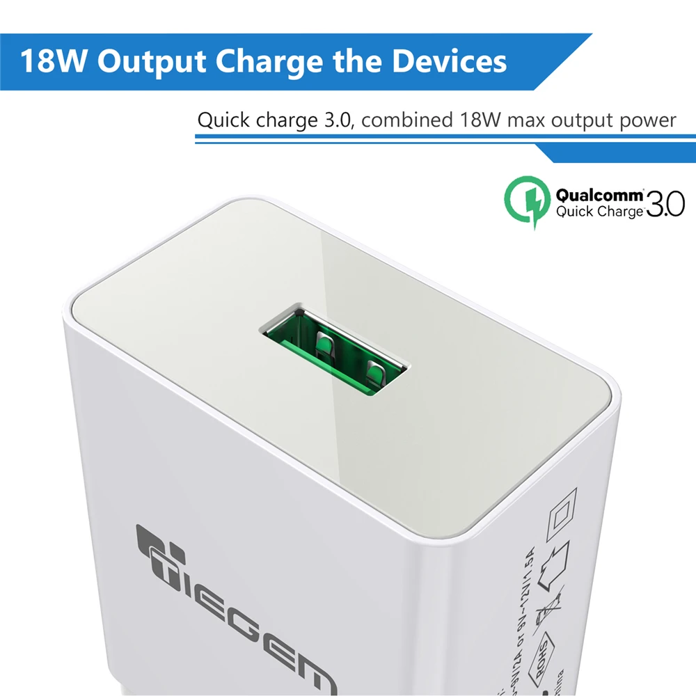 Зарядное устройство TIEGEM Quick Charge 3 0 USB QC универсальное настенное зарядное для