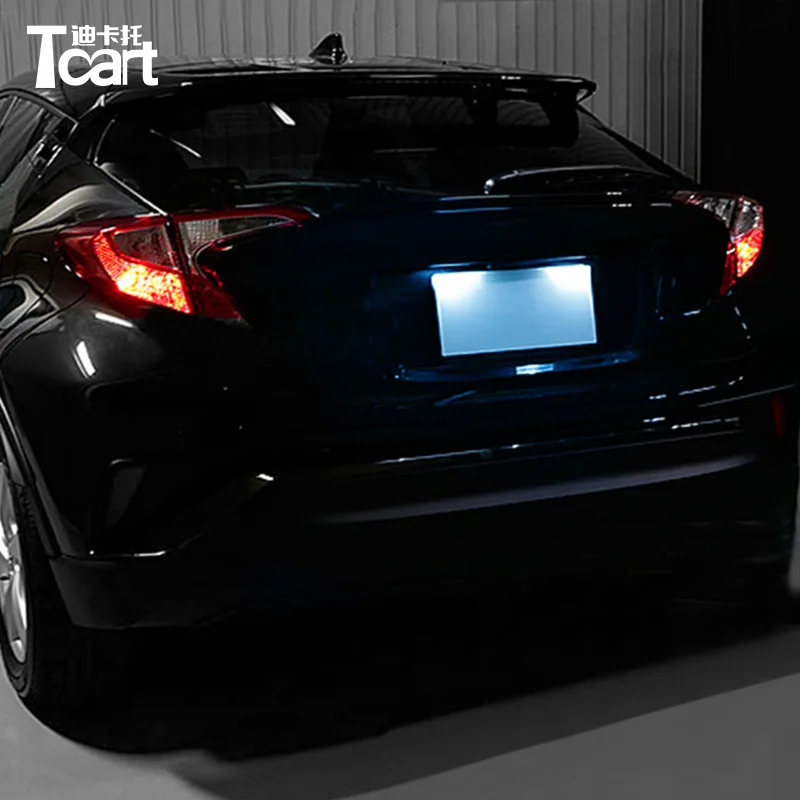 Tcart 2 шт. авто светодиодные лампы автомобиля T10 3030 Подсветка регистрационного