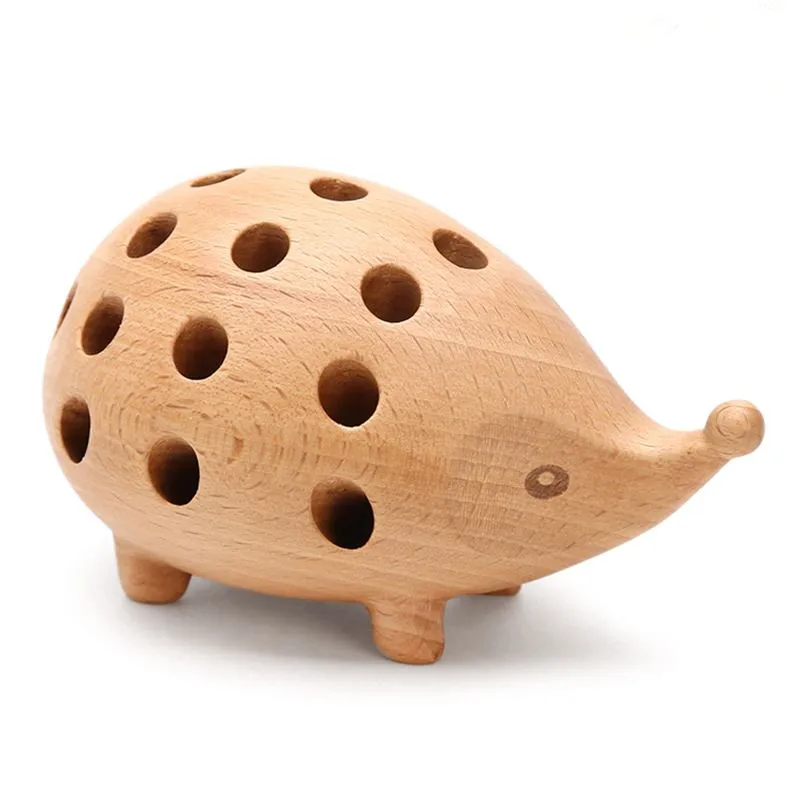 Держатель для ручки из искусственной древесины креативные милые канцелярские