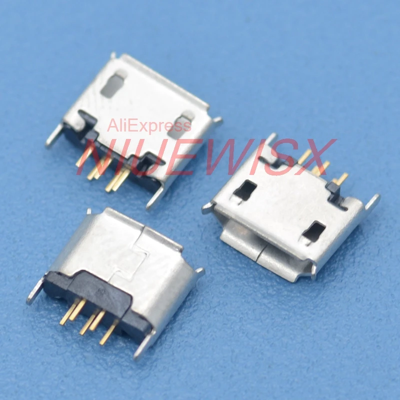 100 шт. вертикальное MICRO mini USB 5pin гнездо 180 градусов jack 5P прямое подключение разъем