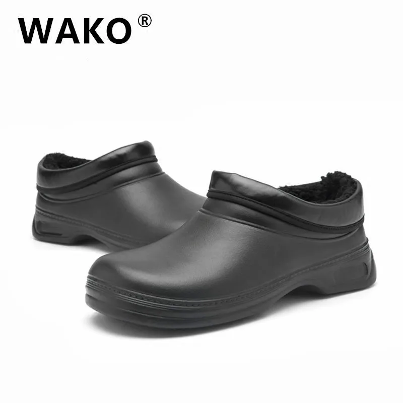 Мужские ботинки для шеф-повара WAKO JM9031 зимние с меховой подкладкой