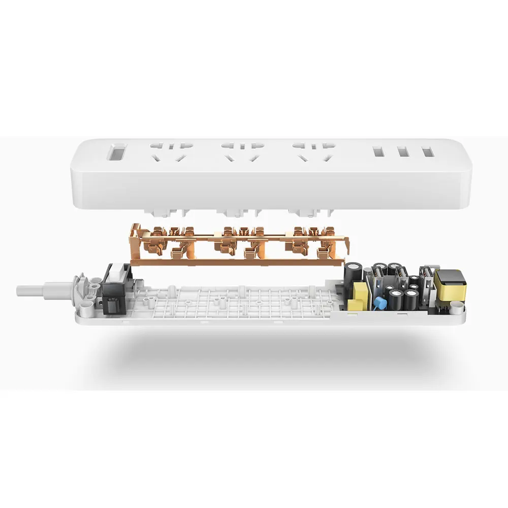 Оригинальная розетка для Xiaomi Smart Power Socketr Adapte 3 USB удлинитель зарядное устройство
