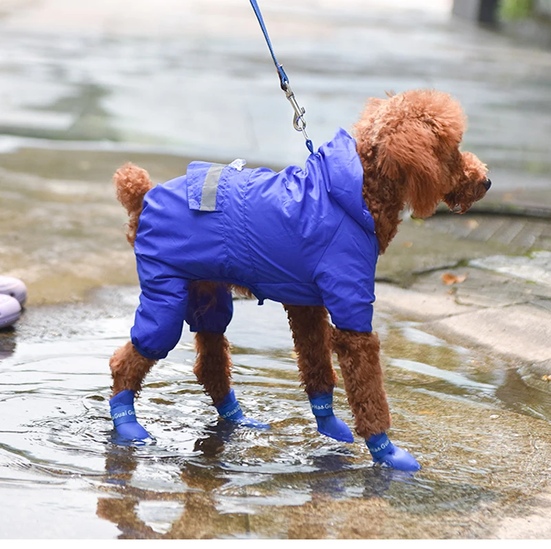 Ботинки для собак zapatos perro 4 шт. обувь для домашних собак водонепроницаемые противоскользящие непромокаемые зимние сапоги обувь лето для маленьких кошек товары для домашних животных, щенков