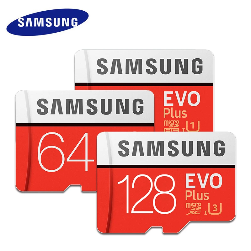 SAMSUNG TF Micro SD карта памяти MicroSD EVO Plus класс 10 класс 3 32 ГБ 32 ГБ смартфон планшет с адаптером