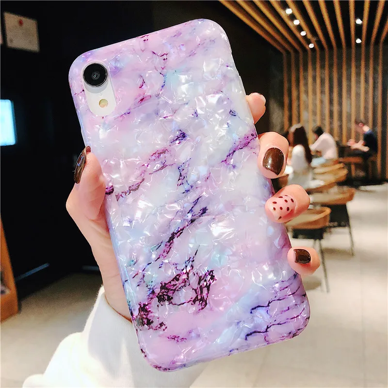 Мраморный чехол для телефона iPhone 7 IPhone X 6 S 8 Plus Чехол XR XS MXA Coque глянцевый мягкий IMD |