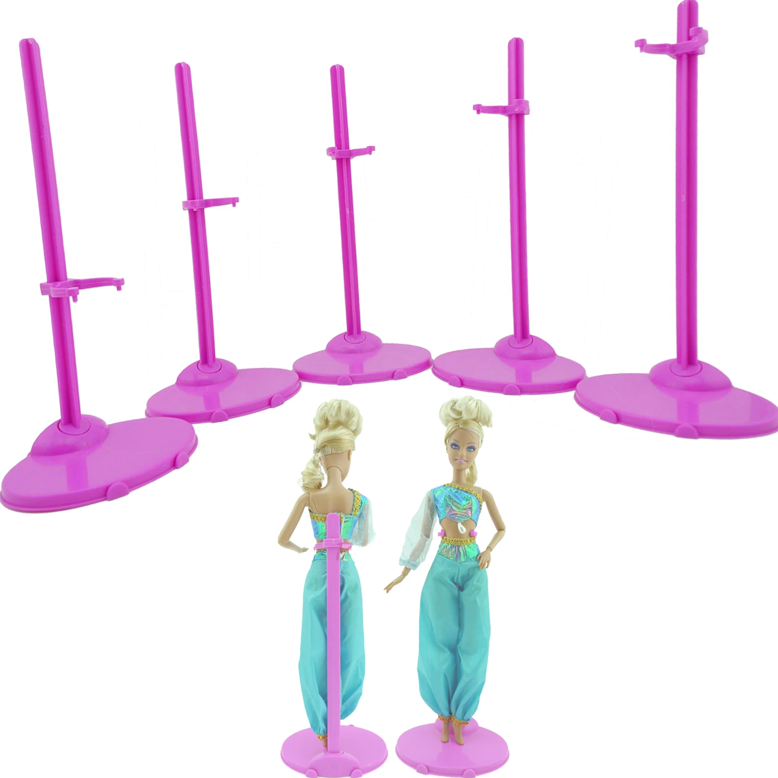 10 шт. подставка для куклы Барби 5 дюймов|doll stand display holder|for barbiedolls accessories |