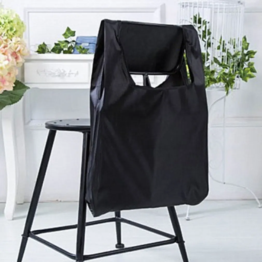 Compact Size Solid Color Foldable Oxford Cloth Shopping Bag Environment Eco-Friendly Reusable Portable Handle for Grocery | Спорт и