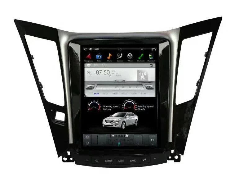 Вертикальный экран Tesla стиль Android 6,0 10,4 дюймов стерео Dvd для hyundai Sonata радио Gps навигационная система с 3g 4G wifi