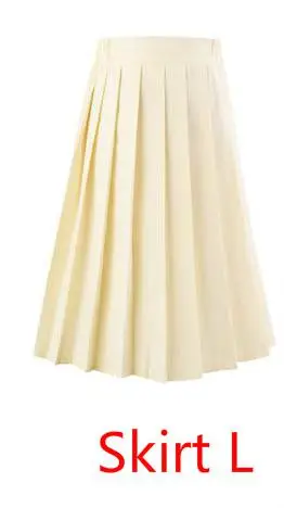 Skirt L Горячая японская Корейская версия короткие юбки школьная девушка плиссированная половина юбка для школьной формы Косплей студента Jk Academy 17 цветов 5xl - Цвет: Skirt L