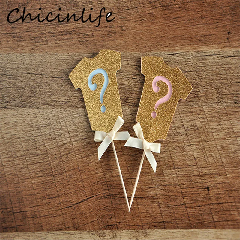 Chicinlifer 5 шт. розовый/синий одежда флаг кекс Топпер день рождения ребенка Душ пол раскрыть вечерние украшения принадлежности