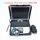 Ноутбук Toughbook CF19 4 Гб с жестким диском 500 Гб, вращающийся антикоррозийный, военная работа для mb star c4 c5 C6, диагностический инструмент alldata