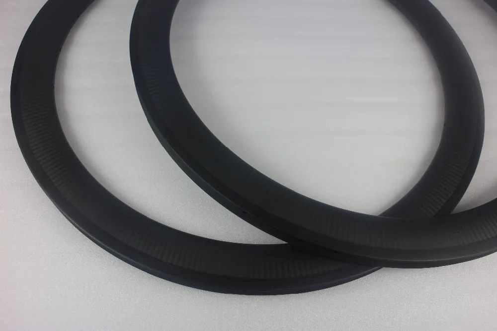 50 мм трубчатые обода из углеродного волокна для дорожного велосипеда 3K саржевая