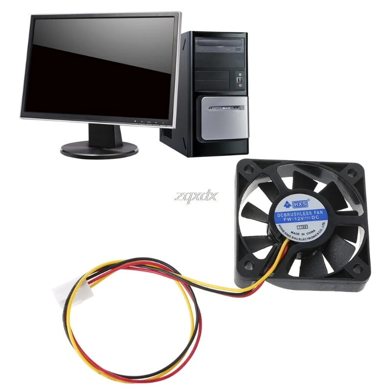 Mini 50mmx50mmx10mm DC 12V 3Pin Brushless Cooler 9-Blade Blower Cooling Fan 5010 Whosale&ampDropship | Электроника