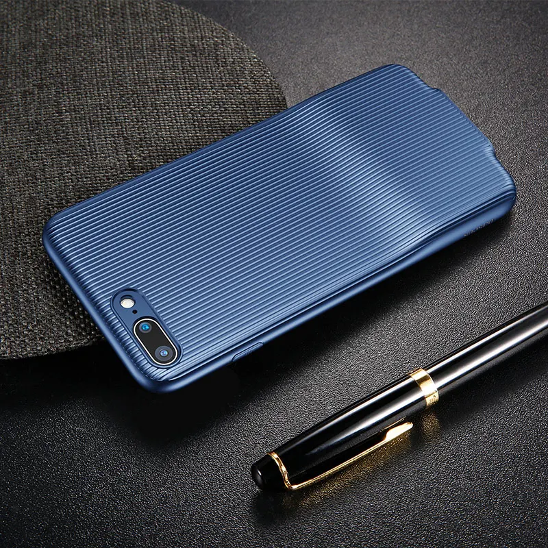 Blue Чехол Baseus для iPhone X, 8, 7 Plus, адаптер для наушников, Сплиттеры, Aux, чехол для iPhone 8 plus, 7 plus, Coque Fundas - Цвет: Blue