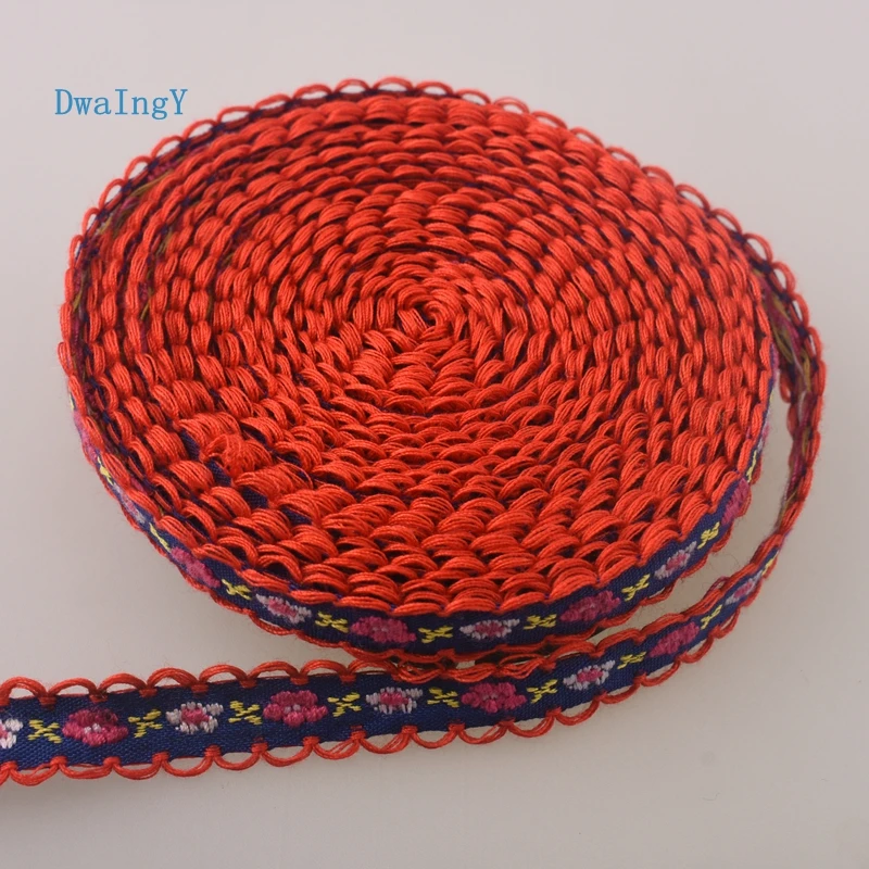 1 см односторонняя корсажная атласная вышитая кружевная лента с