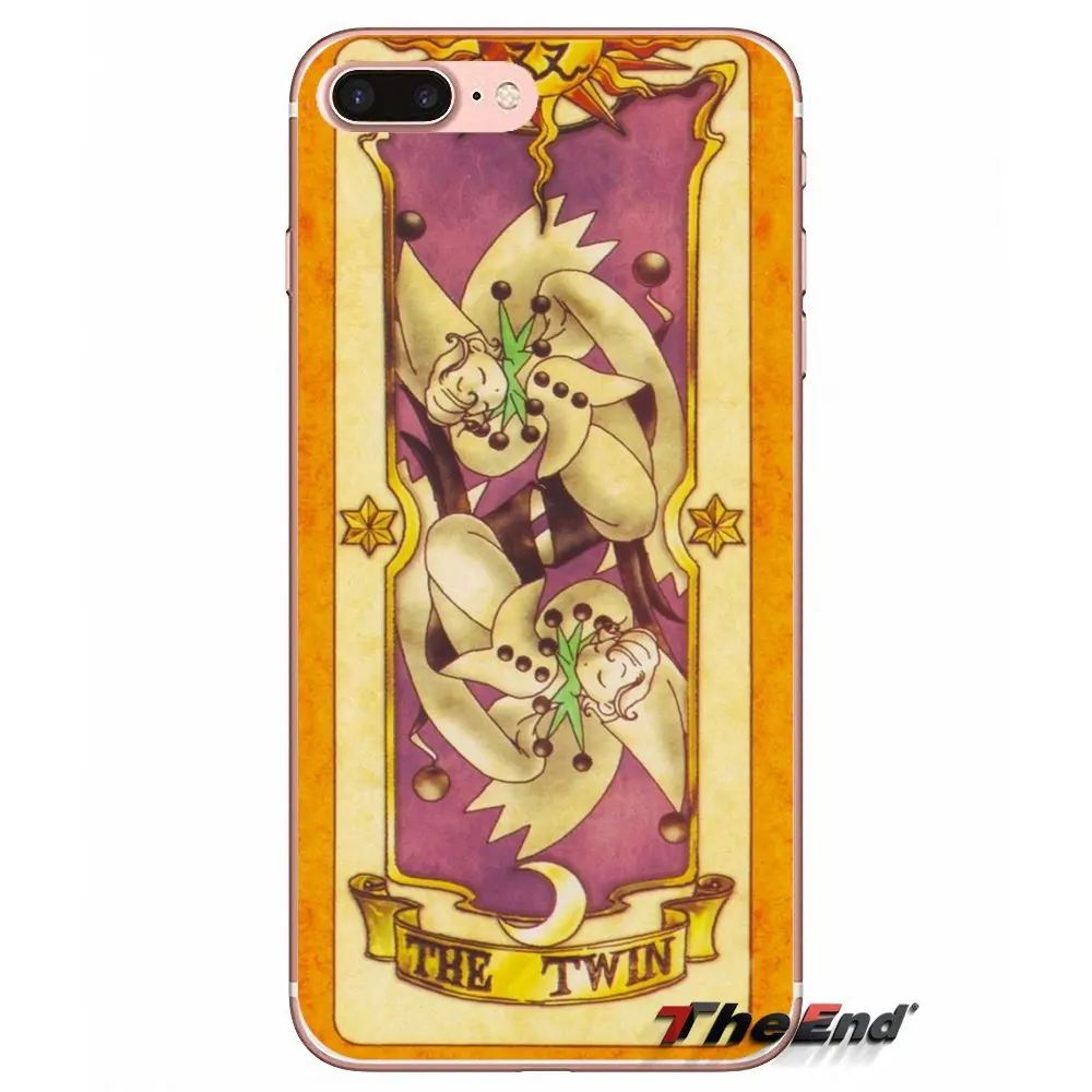 Для Samsung Galaxy J1 J2 J3 J5 J7 A3 A5 A7 2015 2016 2017 J530 J730 Fundas Coque sakura cardcaptor The Voice Card мягкий