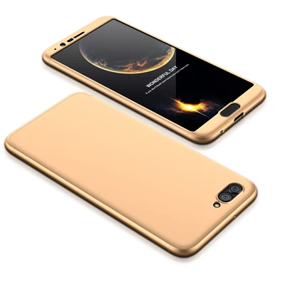 Huawei honor V10 мобильный чехол для телефона koosuk Марка съемный матовая полный защиты оболочки для huawei honor просмотра 10 задняя крышка - Цвет: Золотой