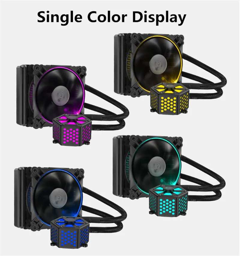 JONSBO цельный PC PWM cpu RGB радиатор 120/240+ комплект водяного охлаждения Радиатор двойной RGB режим материнская плата AURA SYNC