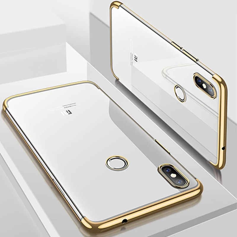 Soft Clear Plating Case for Redmi K20 7A 7 Note Mi 9 SE 9T Pro Thicken TPU Silicone Crystal Transparent Cover |