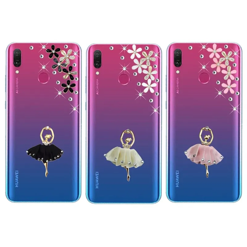 Для Huawei Y9 2019 Шикарный чехол для телефона Y5 Y6 Y7 prime 2018 pro со стразами Nova 5i honor 20 10 9X 8S 8A