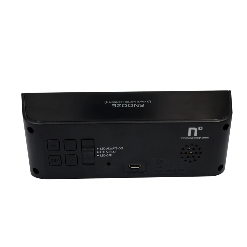 Настольные часы для детей Повтор волновой датчик Пробуждение свет nixie творческий