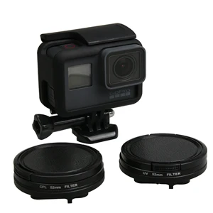 CPL UV Kit 52 мм УФ-фильтр CPL hero 5 Аксессуары для камеры GoPro hero 7 5 6 переходное кольцо очки UV CPL Защитная крышка объектива для Gopro hero 5 - Цвет: CPL UV Kit