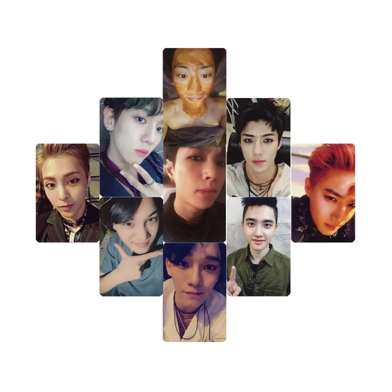 Youpop, KPOP, EXO, японский альбом, Фотокарта, K-POP, самодельные бумажные карты, автограф, Фотокарта XK403