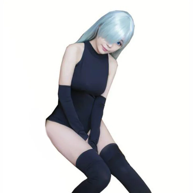 Аниме Seven Deadly Sins Elizabeth Косплей Костюм Nanatsu no Taizai весь набор черные комбинезоны и комбинезоны подарочные носки