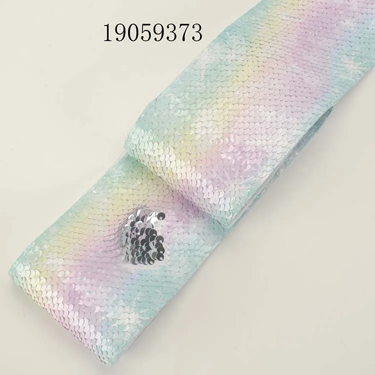 Новинка 5 ys " 75 мм bling-bling двусторонние пайетки лента постепенная замена ленты - Color: 19059373