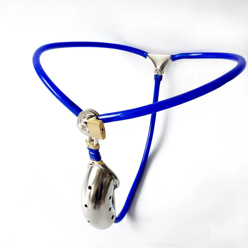 Мужские невидимые пояса целомудрия бандажные штаны Нержавеющая сталь полые