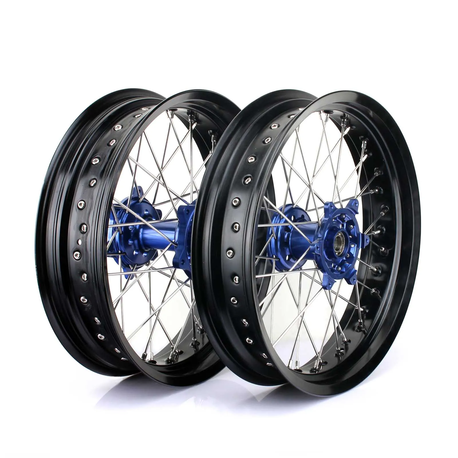 BIKINGBOY 1" спереди и сзади, колесные диски концентраторы для KTM EXC-F 250 17-19 EXC-F 350 16-19 EXC-F 500 17-18 EXC 500 EXC-F 450 - Color: Blue