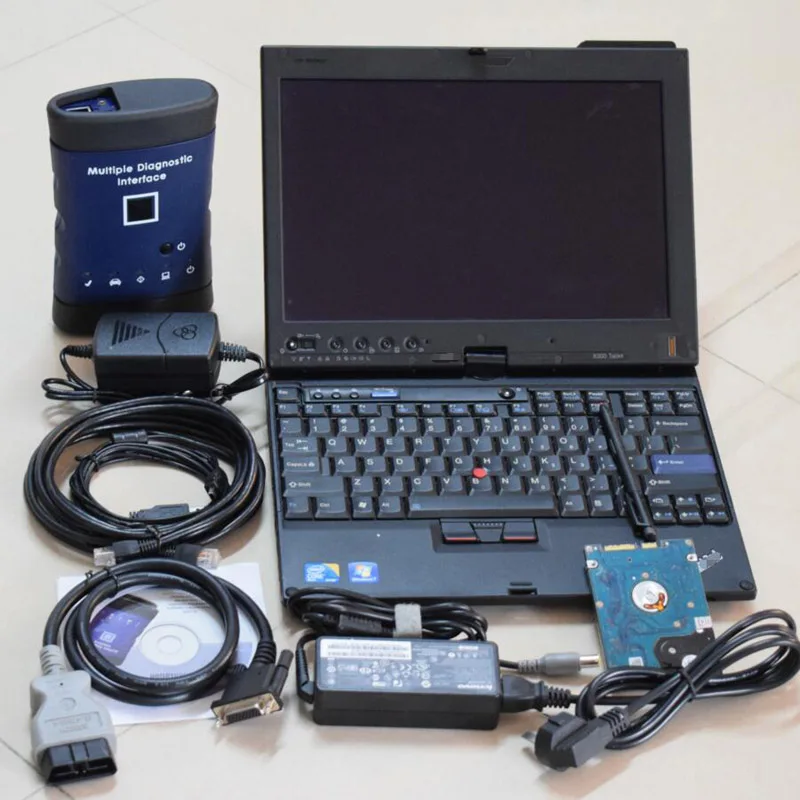 

DHL free Car Diagnostic Auto Repair Tool G M MDI Tech2Win GDS with X200T Laptop X200T Software Installed HDD Car OBD2 Scanner