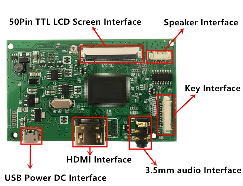 9 дюймов HDMI Экран ЖК дисплей Дисплей с аудио драйвер платы монитор для Raspberry Pi