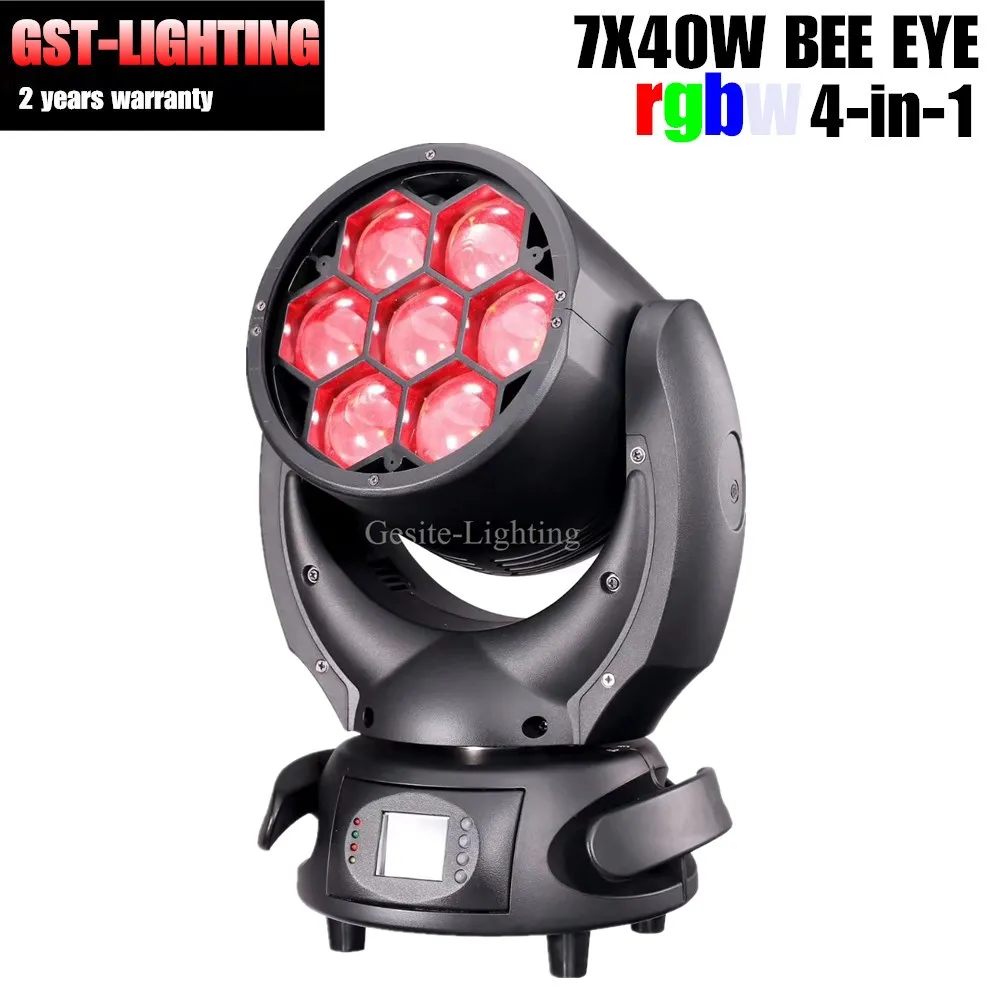 Бесплатная доставка 2 шт./лот Sharpy mini bee eye movinghead 7 шт. 40 Вт 4в1 rgbw wash stage light|Эффект