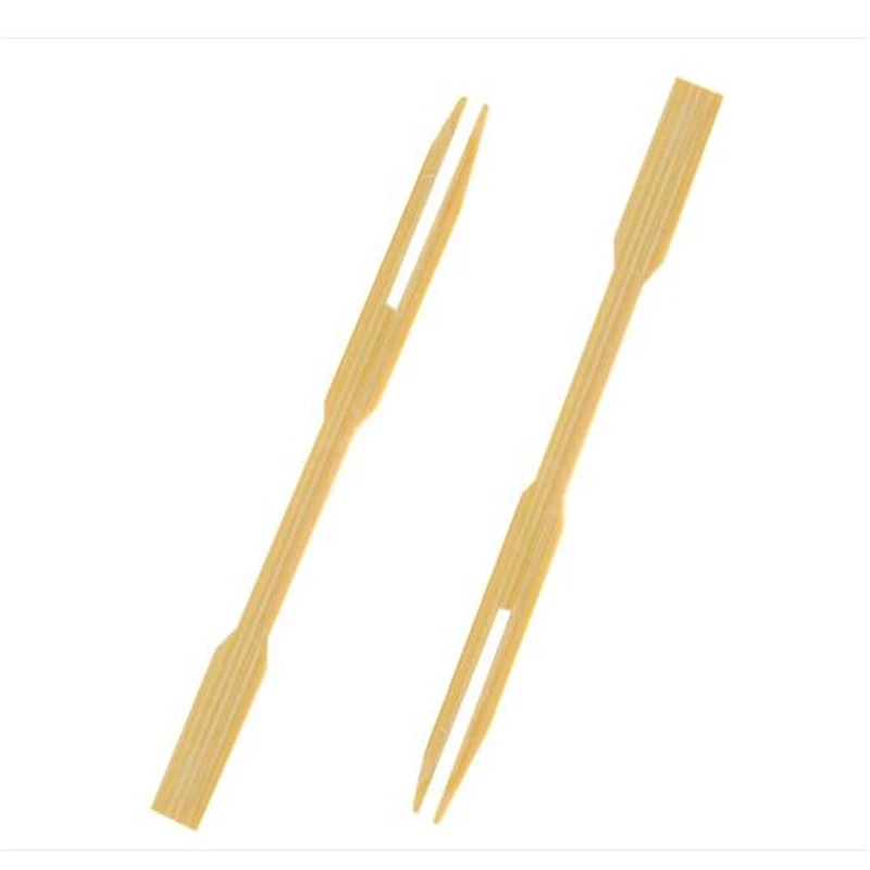 Простой 80 шт. в упаковке деревянные палочки для еды буфет фрукт кекса вилка