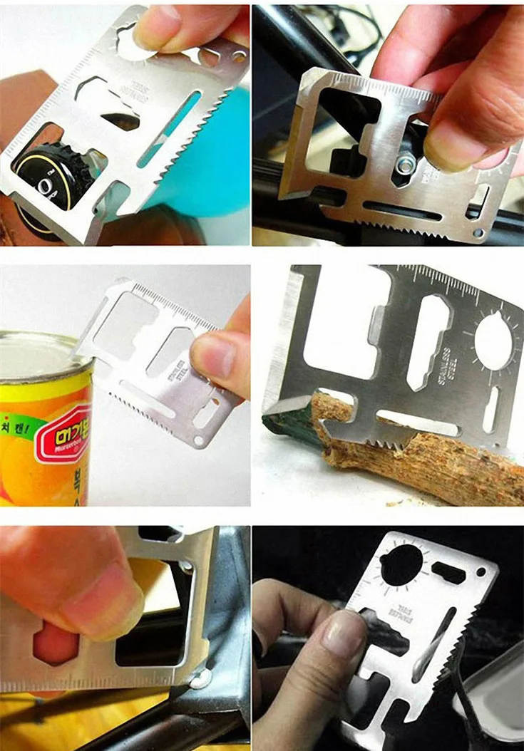 Metal Pocket Card Knife Bottle Opener Keychain Keyring Ruler Saw Spanner Sales Promotion Gift Baby520 | Автомобили и мотоциклы