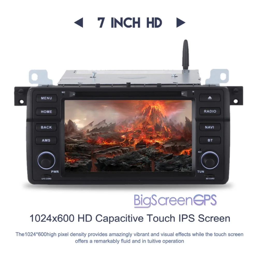 Новейший Android 8 0 7 1 Восьмиядерный автомобильный DVD плеер GPS навигатор для BMW E46 1998 2005