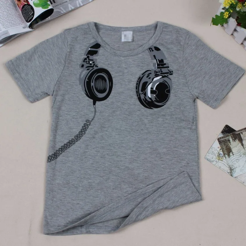 Hooyi/2017 летние хлопковые футболки для мальчиков серые детские Одежда 2 3 4 5 6 лет
